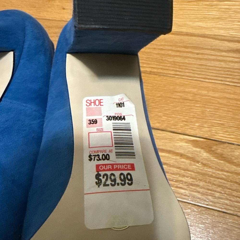 J.Renee Elegant Blue Heels with Cutout Design - Picture 7 of 9